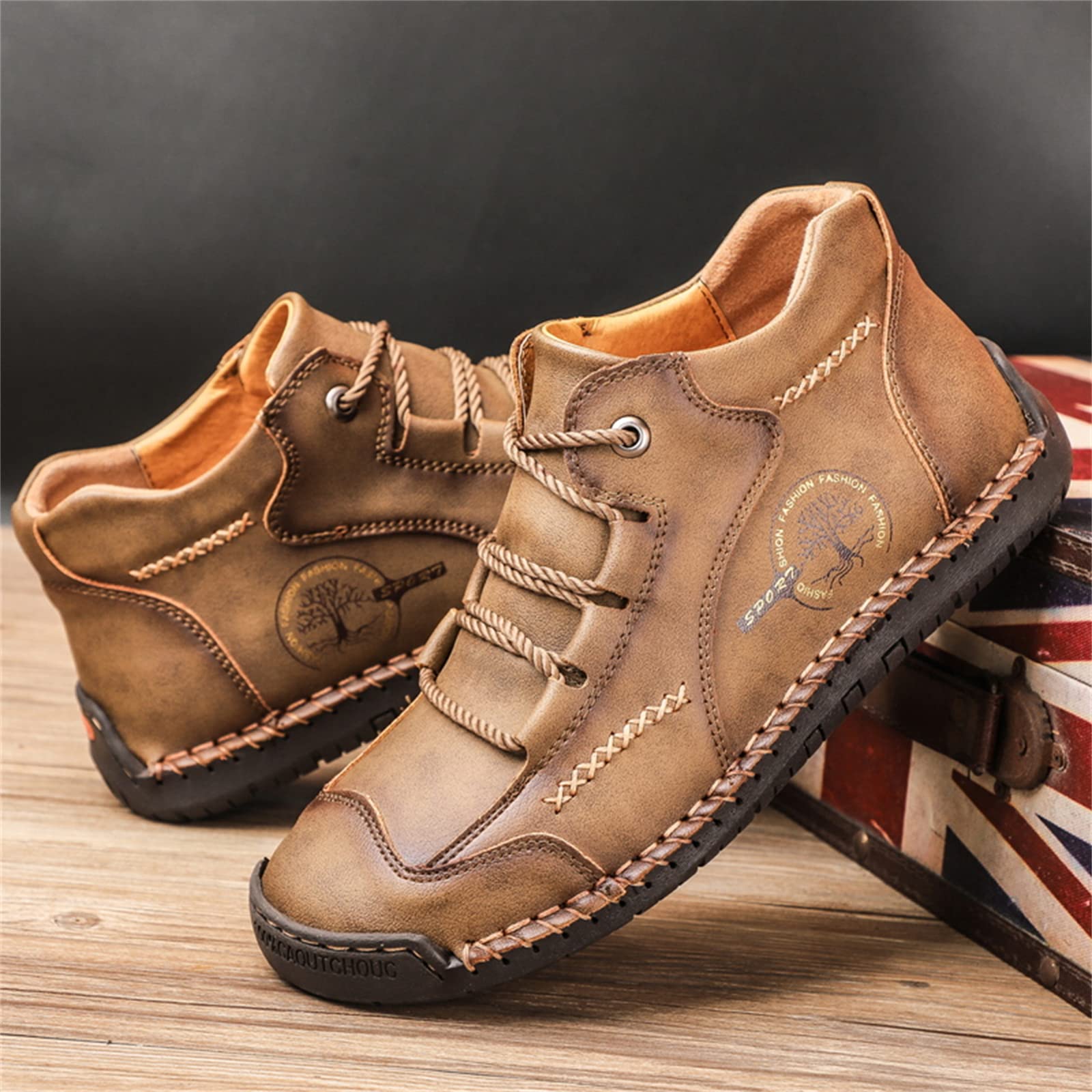Mua Govicta Mens Casual Shoes Slip On Loafers Leather Chukka 