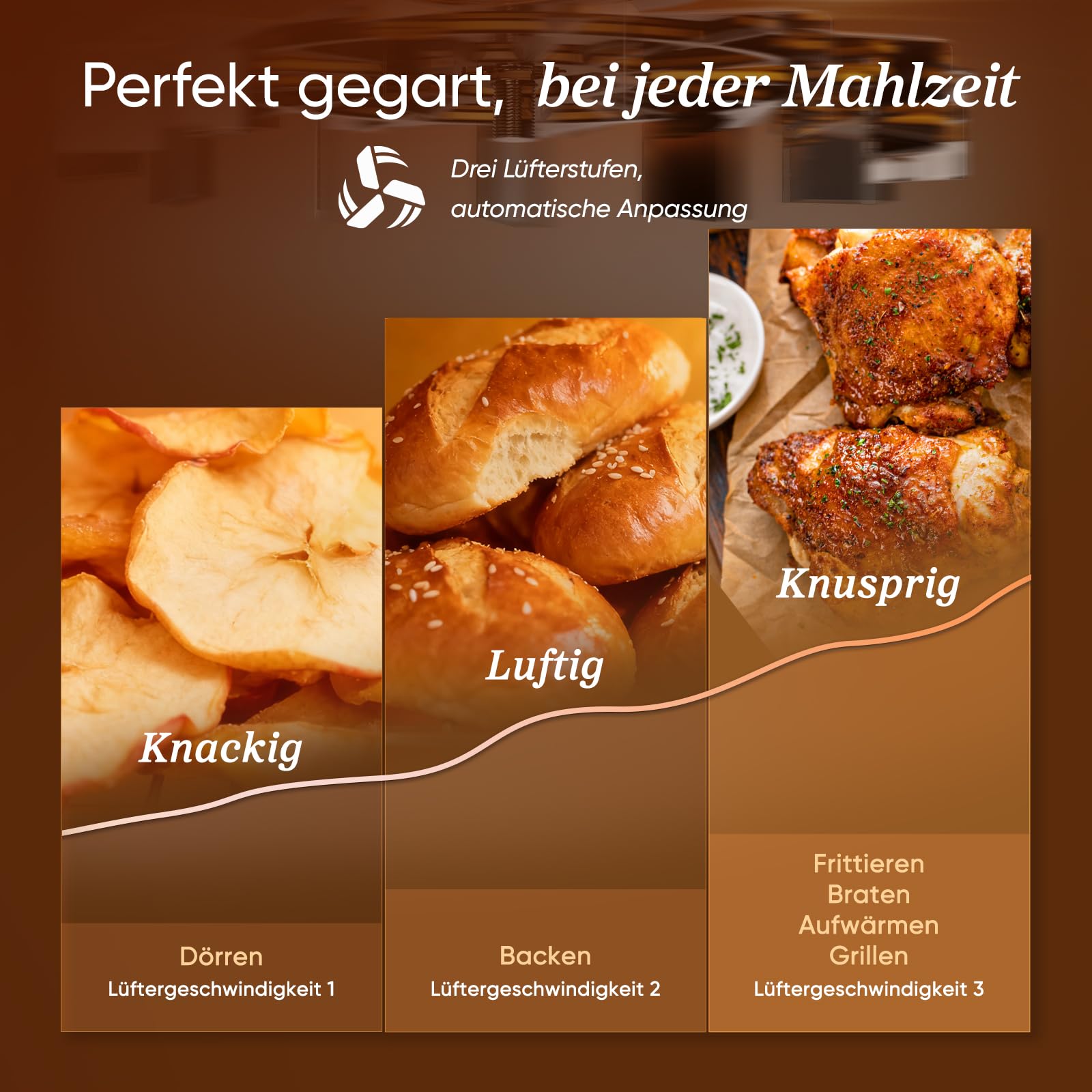 COSORI Airfryer | Turbo Tower Compact | Heißluftfritteuse 2 Kammern Keramikbeschichtung | 8,6L Double Stack mit mehreren Lüfterstufen | 2700W| Schwarz | DC861 6