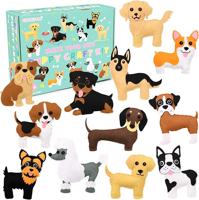 CiyvoLyeen Puppy Craft Kit Kids DIY 