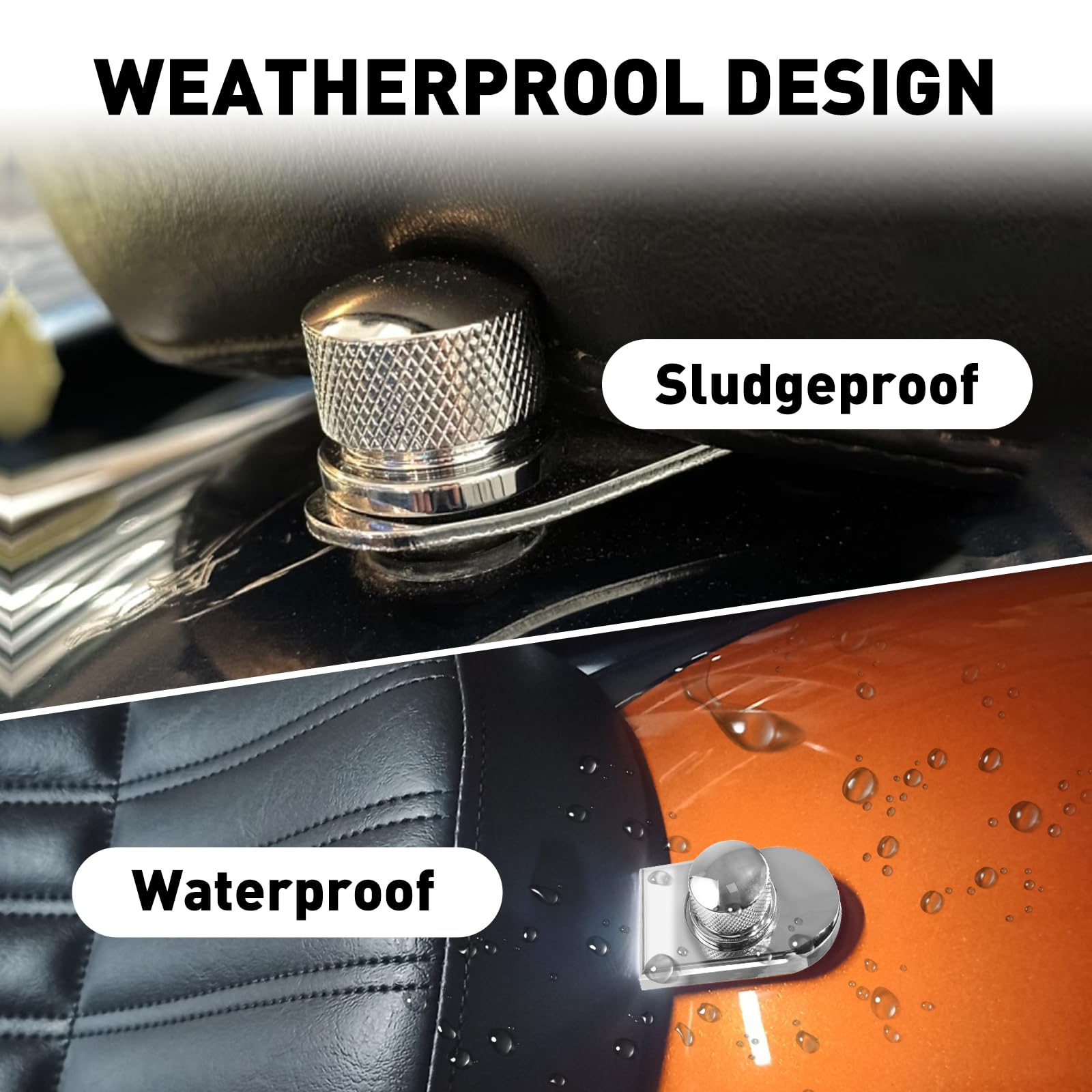 2 Seat Bolt & Nut Quick Mount Kits - Fits 1986 & Up Harley Davidson Touring & Sportster Models 9 thumbnail image