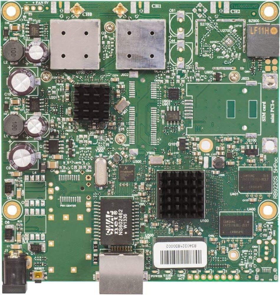 MikroTik RB911G-5HPacD 5GHz 802.11ac Wireless CPE RouterBOARD PoE