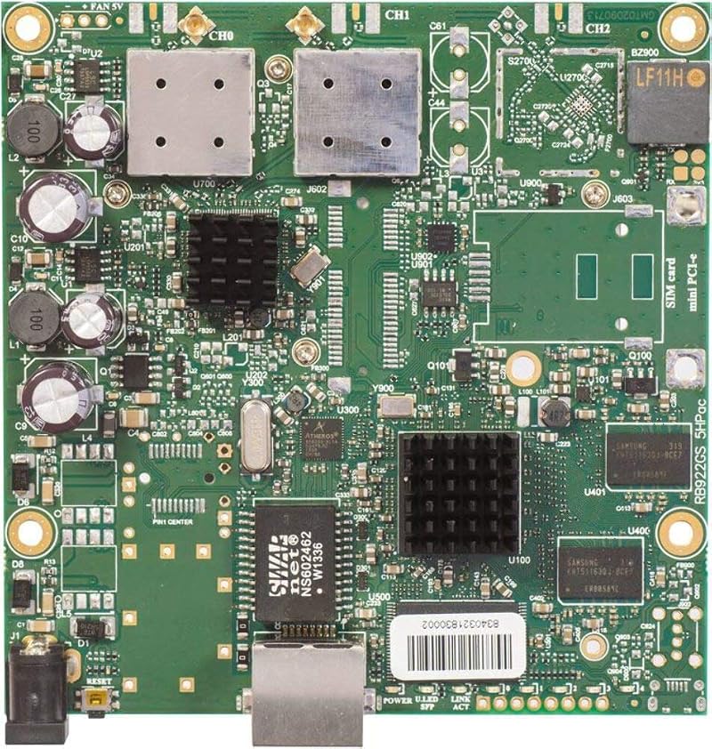 MikroTik RB911G-5HPacD 5GHz 802.11ac Wireless CPE RouterBOARD PoE