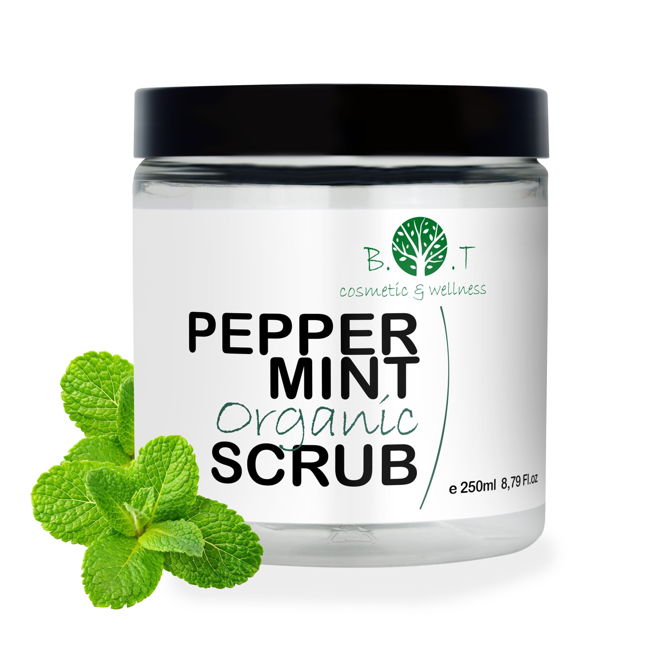 Peppermint Essential Oil Foot Scrub with Epsom & Dead Sea Salts, 200g – Energizing Pedicure Scrub for Soft, Refreshed Feet