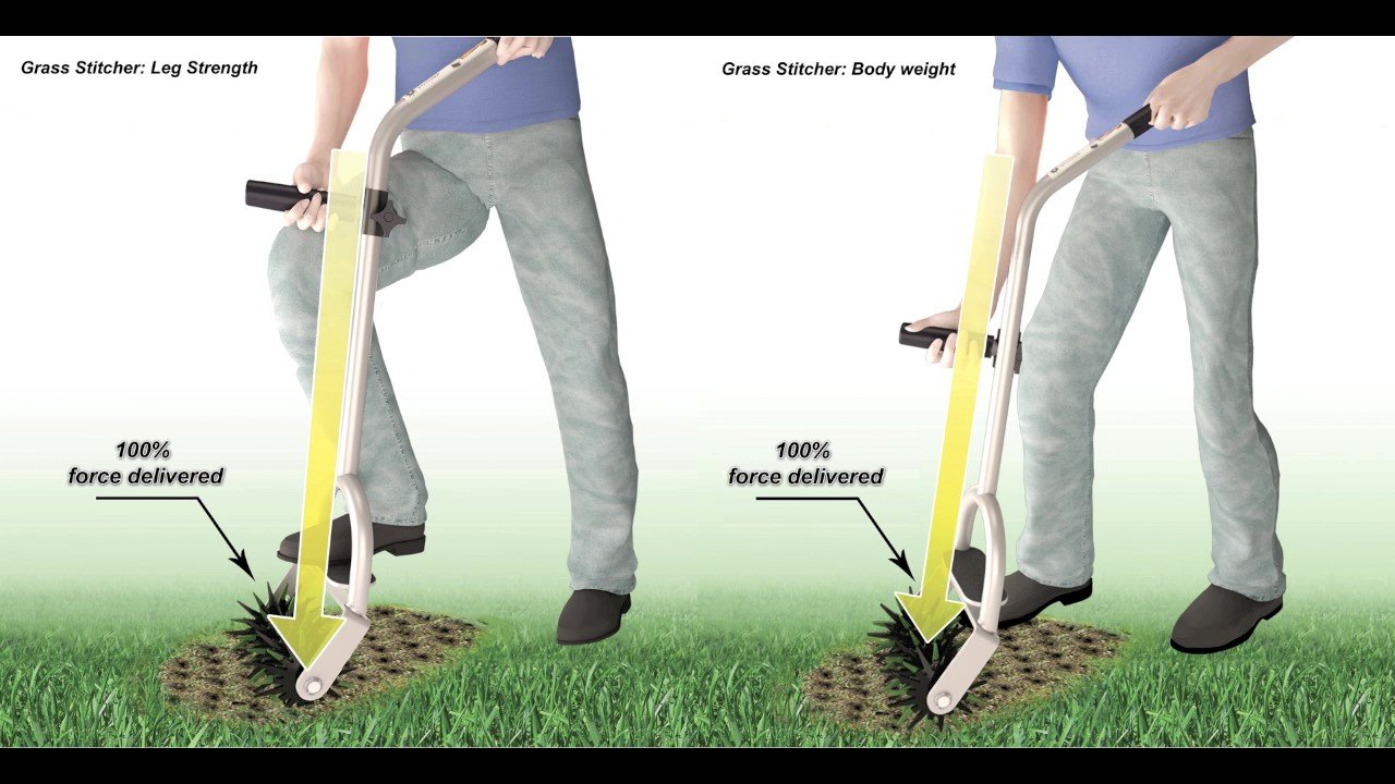 EnRoot Products Seed Stitcher PRO - Easiest Lawn, Grass Repair and Seed Planting Tool for Landscape, Golf Courses, Municipalities