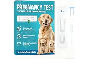 at-Home Dog Pregnancy Test Kit | 15-Minute Accurate Results | Easy Pregnancy Test Strips for Dogs & Cats | Safe Early Detecti