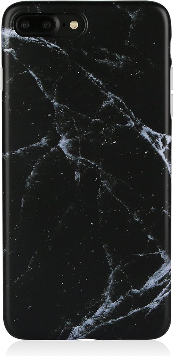 Amazon Com Marble Iphone 7 Plus 8 Plus Case Black For Men Dicheer