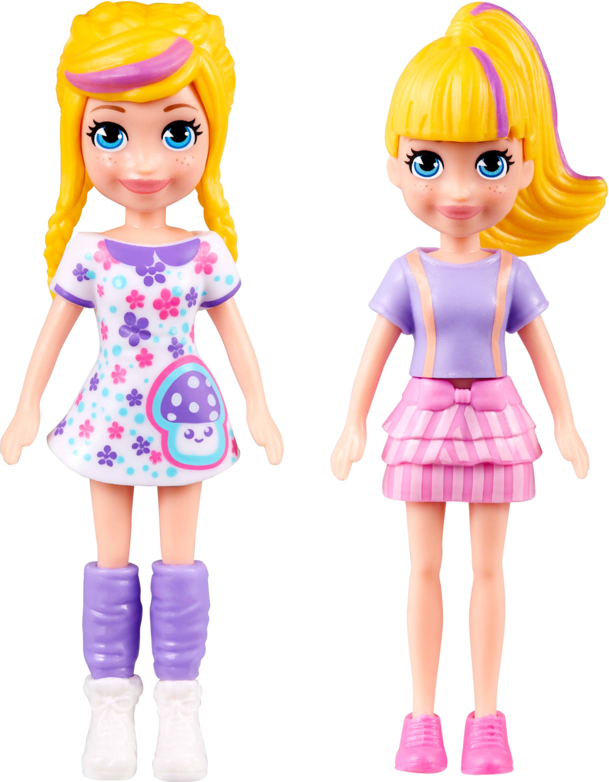 Polly Pocket Mattel Doll with Trendy Outfits 2018 Edition Measures Approx Height 3.5" (1 Doll)