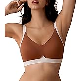 SHARICCA Seamless Wireless Lightly Lined T-Shirt Padded Bralette Bras for Women with Full Support and Lifting No Underwire