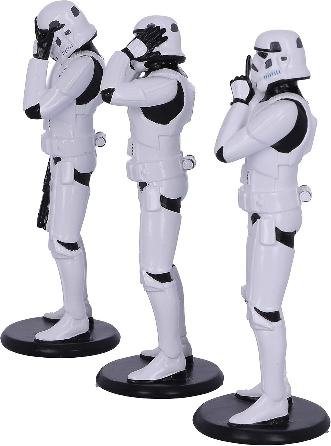 Nemesis Now Original Stormtrooper Three Wise Sci-Fi Figurines, White, 14cm, Three Wise Figurines - Image 3