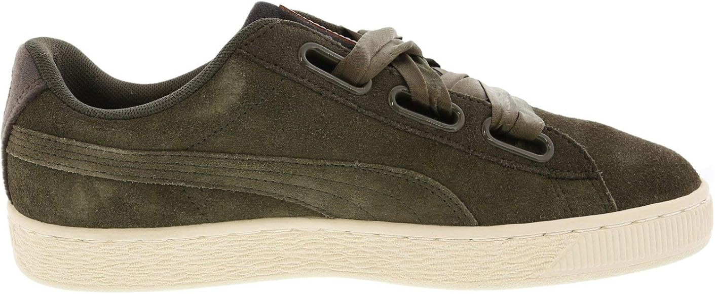 puma suede heart green