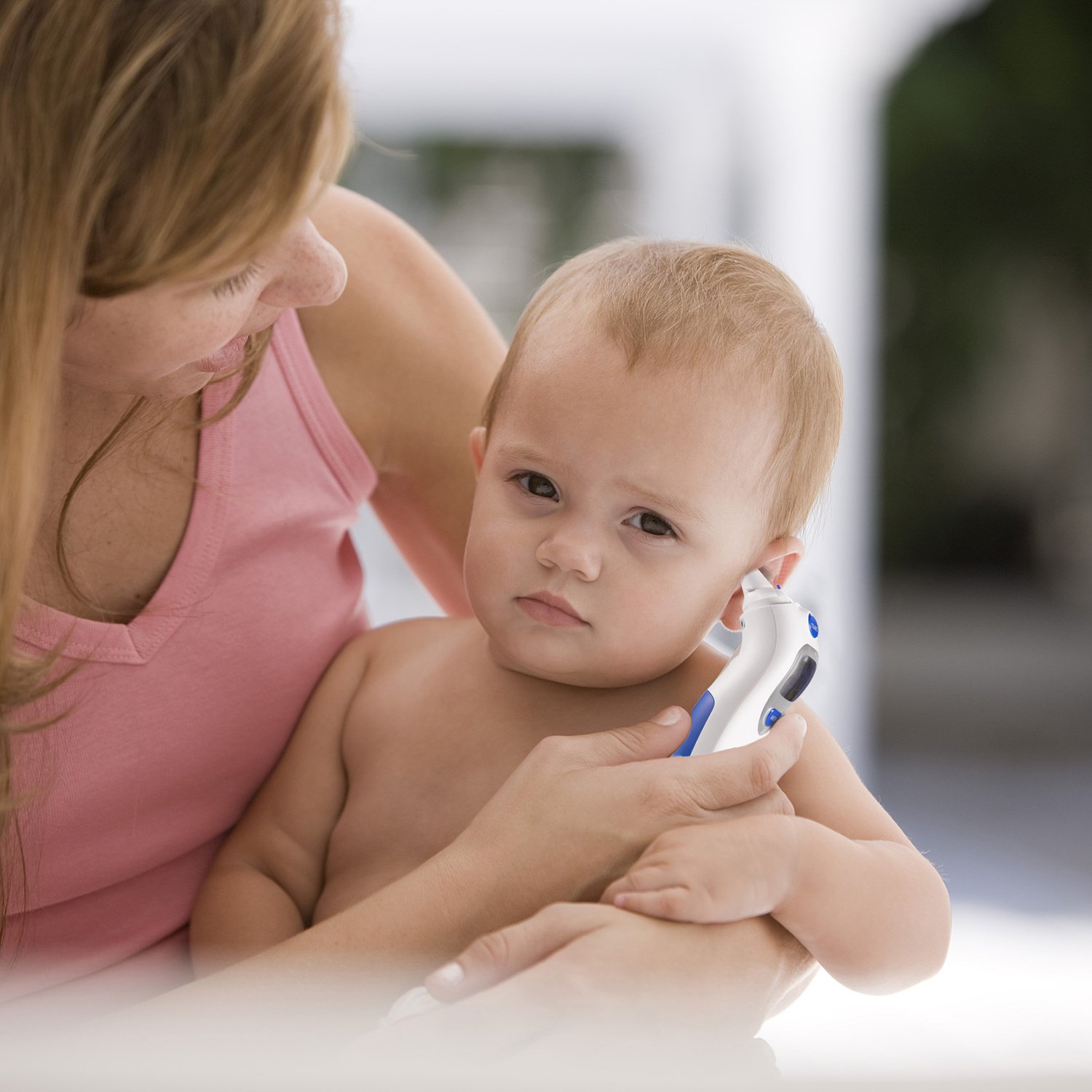 KKCITE Medical Ear Thermometer with Forehead Function，Fever Alarm, High Accuracy and Quick Read for Baby/Kids/Adults-FDA Approved