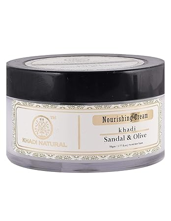 Khadi Natural Ayurvedic Sandal and Olive Face Nourishing Cream, 50g