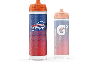 Gatorade Gx NFL Non-Slip Squeeze Bottles, 30 fl oz, Gx Hydration System
