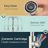 FORIOUS Kitchen Tap Spring Kitchen Sink Mixer High Arc 360 Swivel view 7
