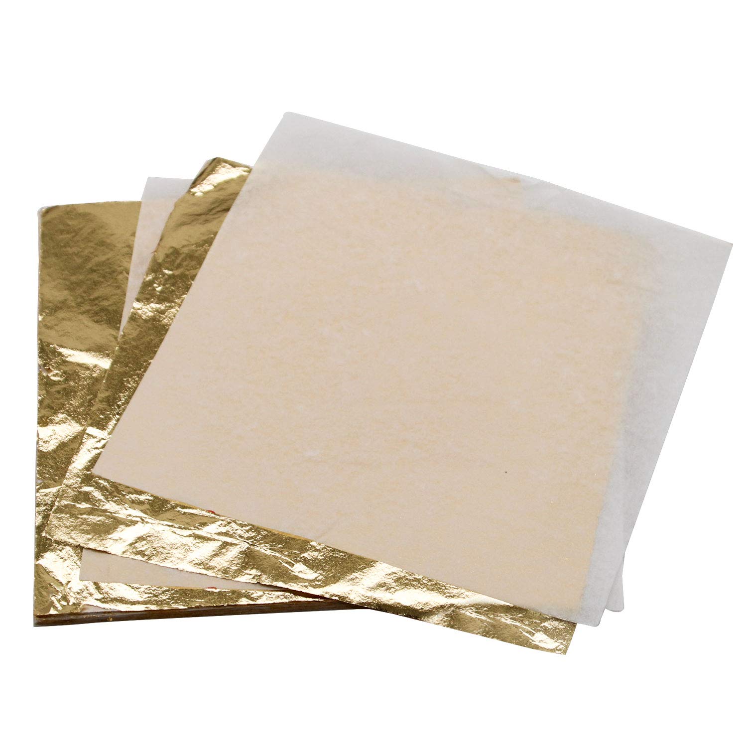 ZOENHOU 600 PCS 5.5 x 5.5 Inch Gold Leaf for Resin Arts, Gold Leaf Foil Paper Sheets for Jewelry Making Nail Art Gilding Crafting Paint Engineering Decoration