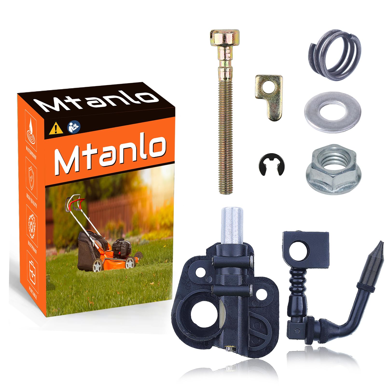 Mtanlo Oil Pump Worm Gear Chain Adjuster Bar Nuts Kit For McCULLOCH MAC CAT 335 338 435 436 438 440 441 442 444 M3414 M3616 Jonsered 2035 CS2137 CS2138 Chainsaw 530037820