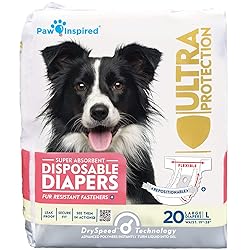 Paw Inspired Disposable Dog Diapers | Female Dog