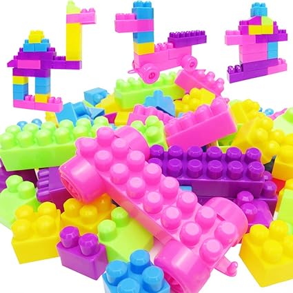 VIPECO Durable 46Pcs Plastic Children Kid Puzzle Educational Building Blocks Bricks Toy Material: Plastic