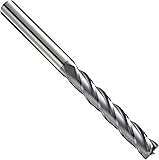 Niagara Cutter N55830 Carbide Square Nose End Mill, Inch, TiAlN Finish, Roughing and Finishing Cut, 30 Degree Helix, 4 Flutes, 6" Overall Length, 1.000" Cutting Diameter, 1.000" Shank Diameter