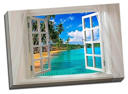 Glimpse Into The Beach Canvas Wall Art
