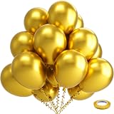 Kelfara Gold Balloons 100Pcs 12in Metallic Latex Party Decor view 1
