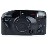 Canon Sure Shot Zoom-S 35mm Point and Shoot Film Camera SAF Canon with Zoom Lens 38-60mm. Built-in Flash and film rewinder as well as counter. (Renewed)