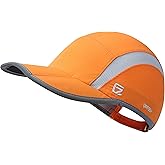 GADIEMKENSD Reflective Folding Outdoor Hat Unstructured Design UPF 50+ Sun Protection Sport Hats for Womens and Mens