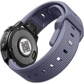 Negatta Band Compatible with Garmin Instinct Watch - Quick Fit 22mm Watch Band for Fenix E/8-47mm/7/6/5/Forerunner 965/955/945/935/745/Epix 2/Approach S70/S62/S60/Quatix 7/6/5 Upgraded Silicone Strap