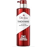 Old Spice Thickening 2-in-1 Men's Shampoo and Conditioner with Biotin and Invigorating Menthol, 17.9 oz