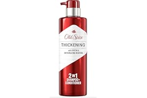 Old Spice Thickening 2in1 Men's Shampoo and Conditioner with Biotin and Invigorating Menthol, 530 mL
