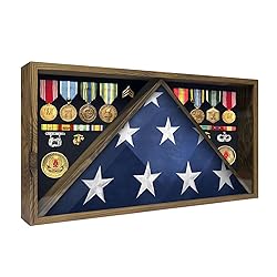 DecoWoodo Memorial Flag Display Case for 5' x