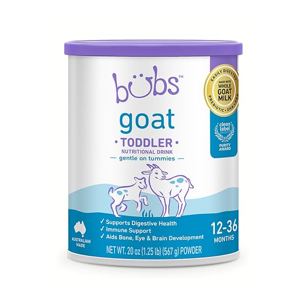 BUBS GOAT TODDLER NUTRITIONAL DRINK, NON-GMO WHOLE GOAT...