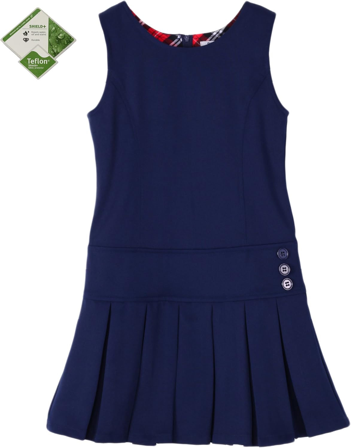 Bienzoe Girl's Stretchy Pleated Durable School Uniforms Jumper: Clothing