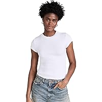 Amazon.com: SLVRLAKE Women's Baby Tee, Natural White, L : Clothing