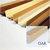TMW Profiles Wood Effect PVC Corner 1M Edge Guard 20x20mm Oak view 4