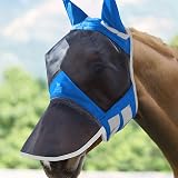 Harrison Howard CareMaster Pro Luminous Fly Mask Large Eye Space Long Nose XL