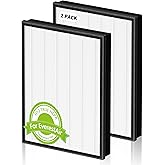 2 Pack Replacement Filter for LEVOIT Everestair Air Purifier, H13 True HEPA 3-in-1 Filter, High Efficiency with Activated Carbon Filter