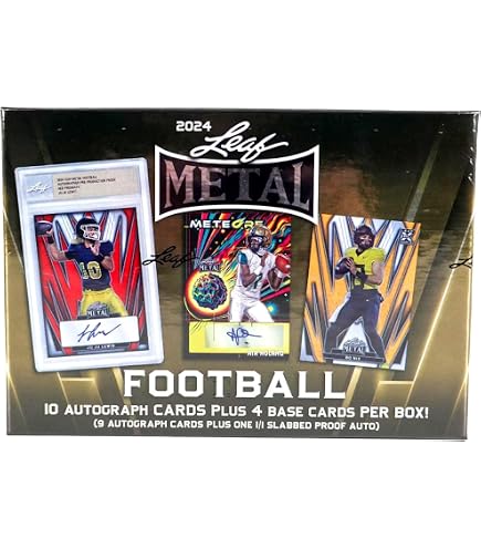 Amazon.com: 2025 Leaf Metal Football JUMBO box (14 cards/bx
