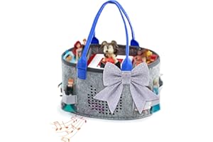 SFYBYHEART Upgraded Felt Carrying Case for Toniebox Starter Set, Tonies Figures, Tonies Characters, Tonie Case, Tonies Storage with 3 Compartments