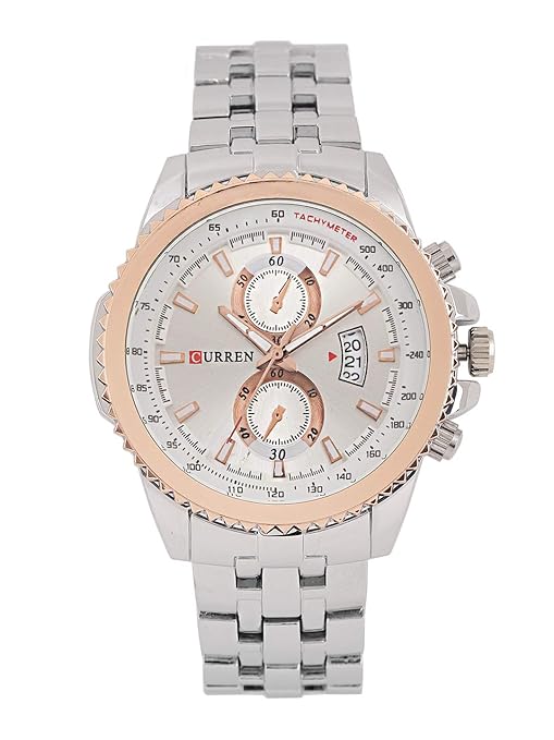Analog White Dial Mens Watch-CUR027