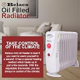 Belaco 1200W Mini Oil Filled Radiator 11 Fin Portable Heater view 7
