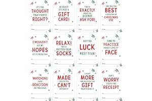 KINGLAKE GARDEN Funny Christmas Stickers Christmas Gift Tag Stickers Self-Adhesive Holiday Gift Labels 120PCS Holiday Name Tags Sticker for Envelope Seal Christmas Presents Cards