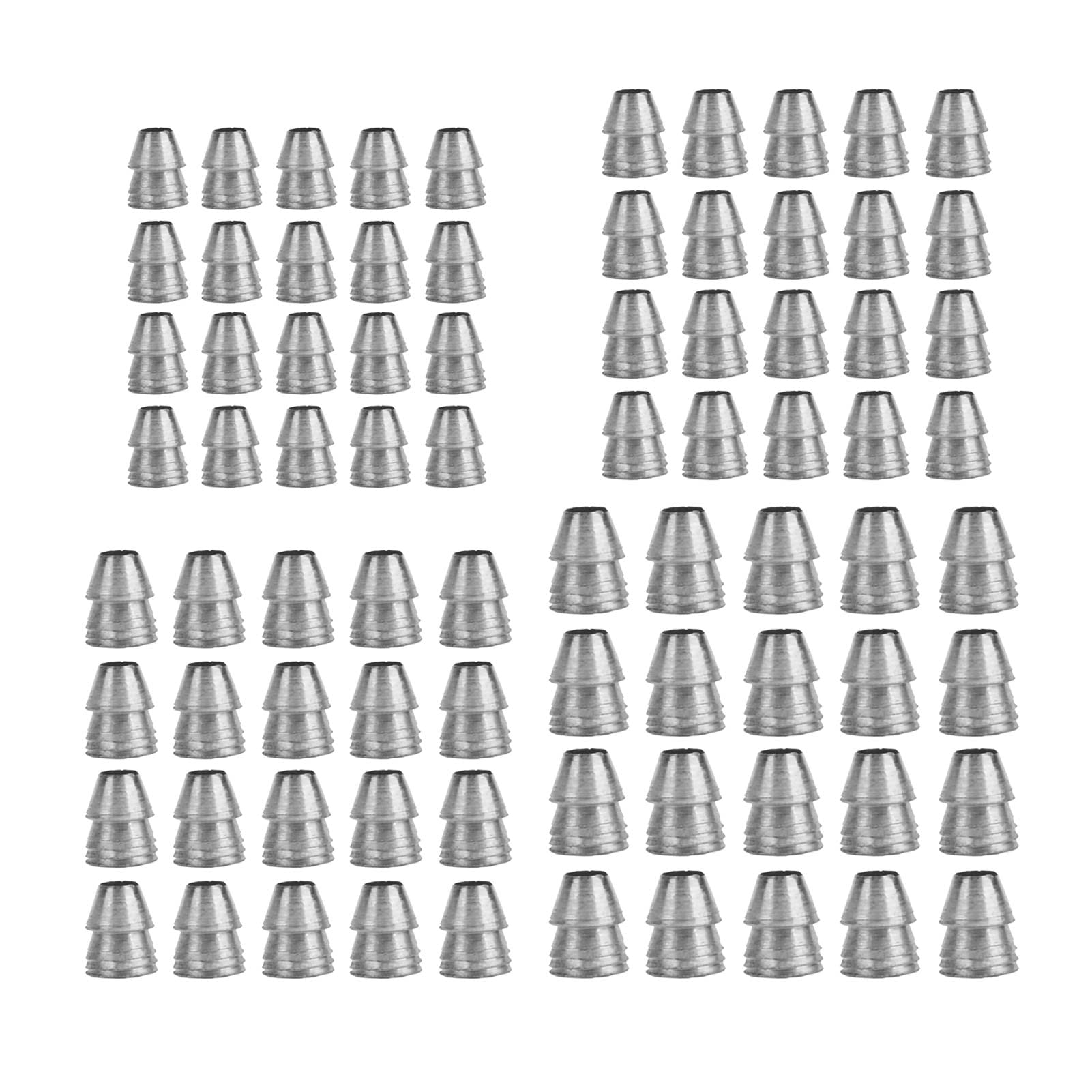 TOPINCN 20pcs Safety Round Handle Wedges Steel Hammer Handle Splitting Wedge Set Hammer Handle Wedge Kit for Axe Claw Hammer Sledge(Diameter 10mm / 0.39in)