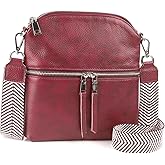 befen Genuine Leather Small Crossbody Purses for Women Travel Cross Body Bags Lightweight with Adjustable Shoulder Strap