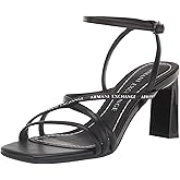 Armani Exchange Women's Dalia High Heel Sandals, Black, 6