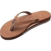 Rainbow Sandals Women's Double Layer, Narrow Strap, Leather Sandals w/Arch