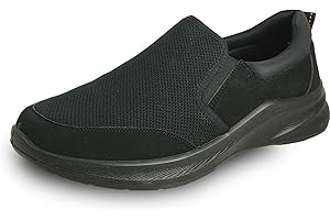 vangelo Professional Slip Resistant Men Work Sneaker Shoe for Food Service Health Care Waiter Nurse Jimmy Black