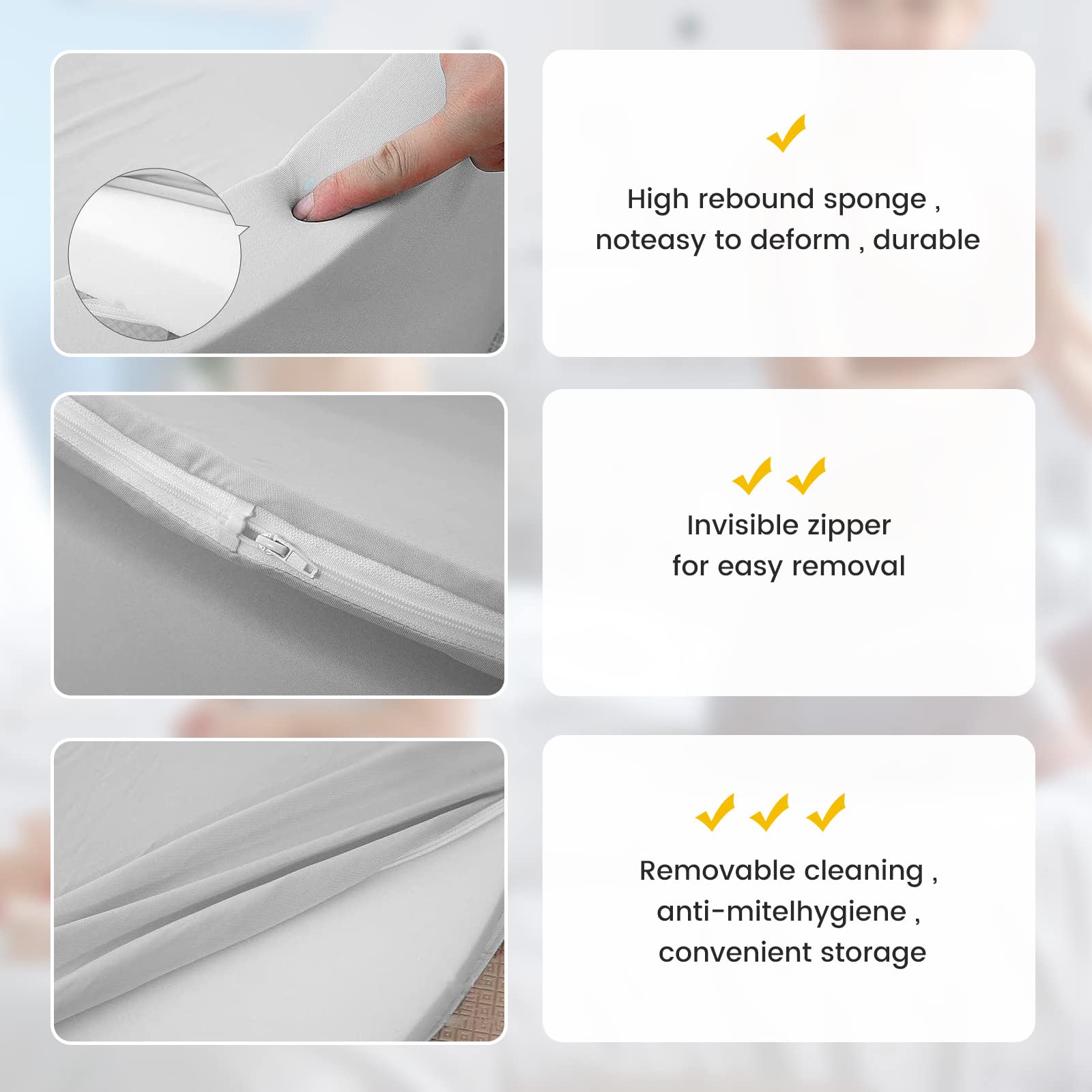 WINTECY Small Memory Foam Ball Pit for Kids, Soft Ball Pool Round Ball Pit for Toddlers Play(Balls are NOT Included)