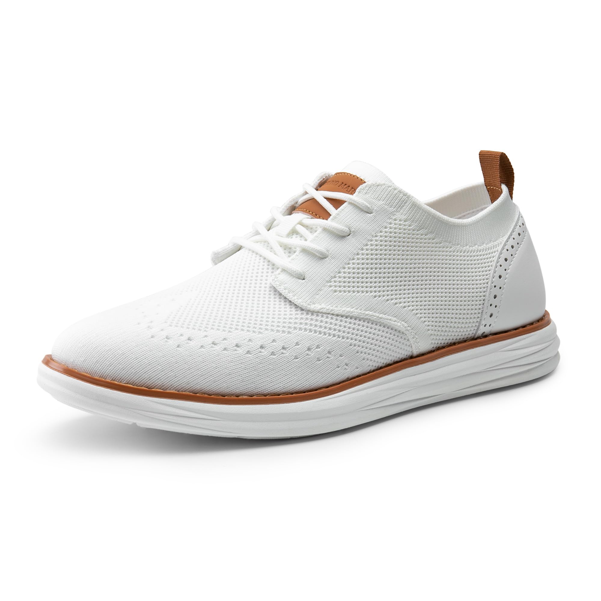 thumbnail image 2 of Bruno Marc Men's MaxFlex Dress Sneakers - Wingtip Oxford Business Casual Shoes With Comfort Fit 2 of 14