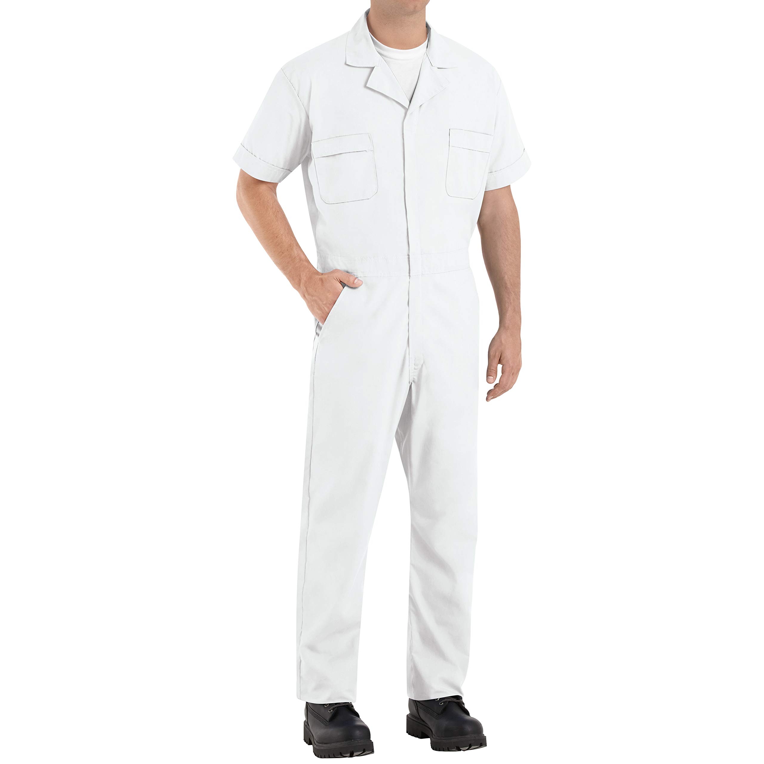 Photo 1 of Red Kap Men's Speedsuit, White, Medium